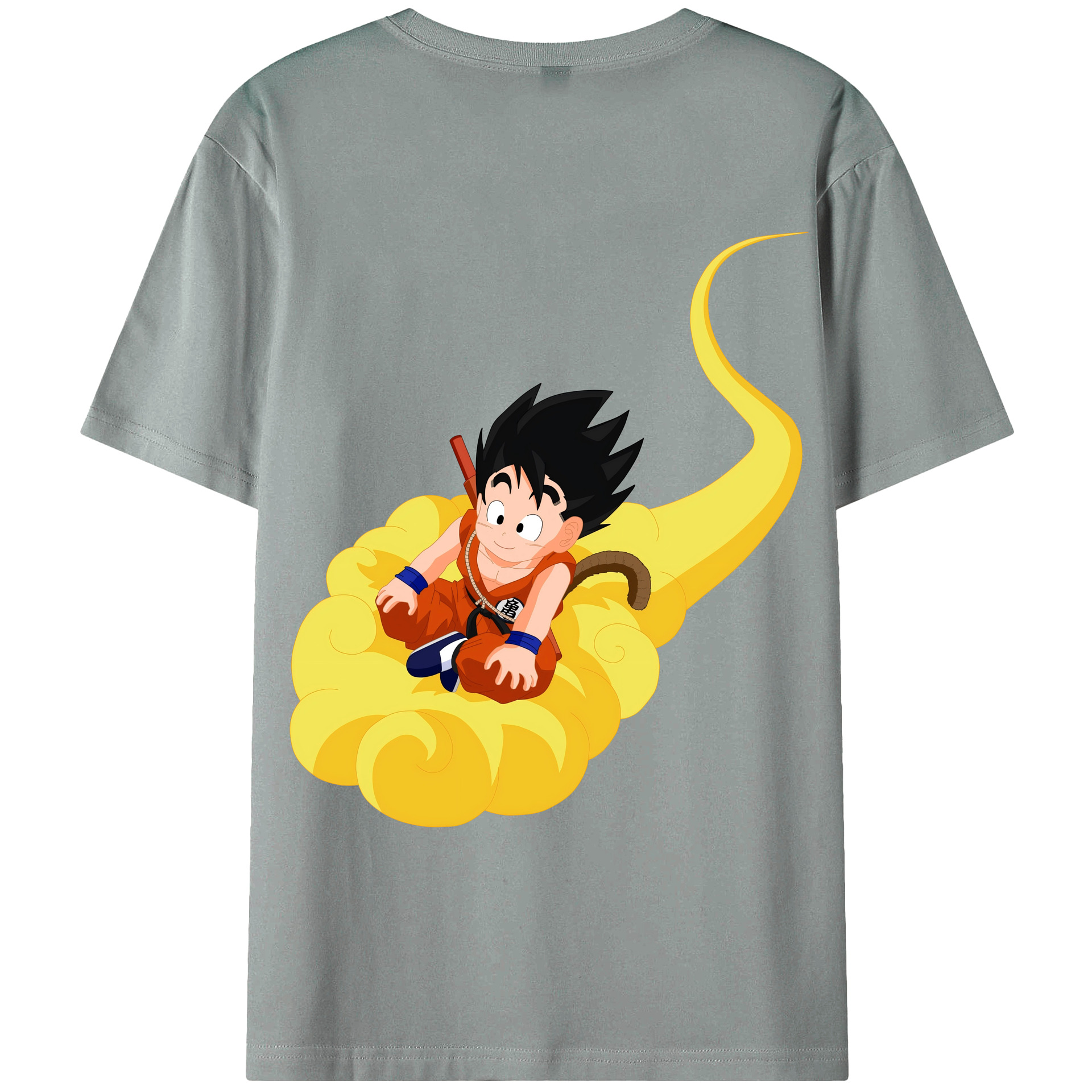 （画像用） ドラゴンボール 孫悟空（そん ごくう）Son Goku カカロット DRAGON BALL Kakarotto 綿100％ メンズ半袖Tシャツ（バックプリント） 通気性
